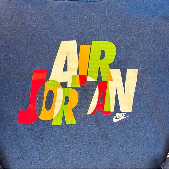 Nike Air Jordan Blue Pull Over Hoodie Youth Size XL 13-15 YRS - Picture 3 of 6